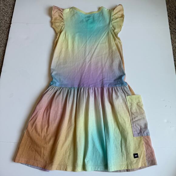 Tea Collection Pastel Flutter Sleeve Pocket Dress Girls 7 - Picture 9 of 11